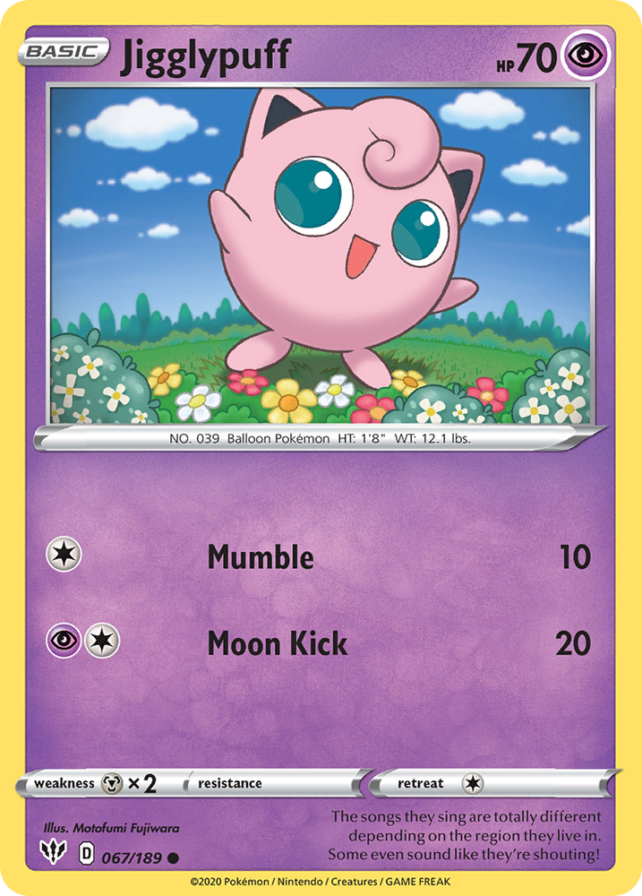 Jigglypuff (67/189) [Sword & Shield: Darkness Ablaze]