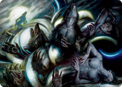 Lunar Rejection Art Card [Innistrad: Crimson Vow Art Series] (AVOW 23)