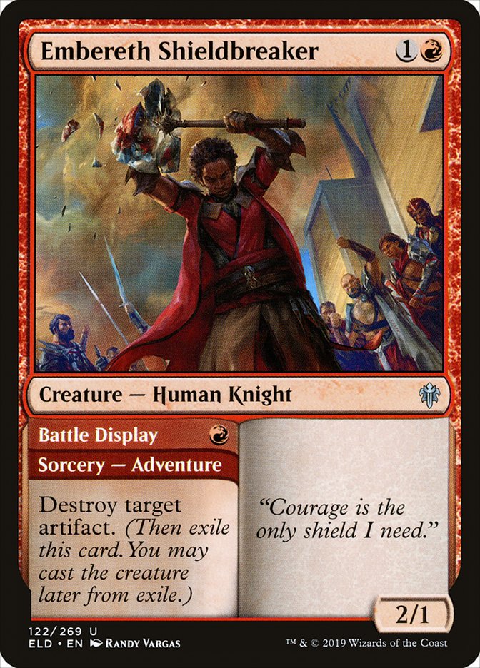Embereth Shieldbreaker // Battle Display [Throne of Eldraine] (ELD 122)