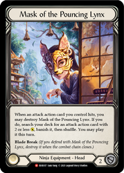 Mask of the Pouncing Lynx [EVR037] 1st Edition Normal