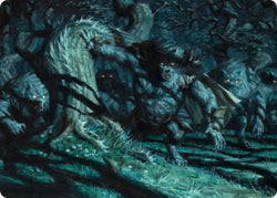 Unnatural Moonrise Art Card [Innistrad: Midnight Hunt Art Series] (AMID 70)