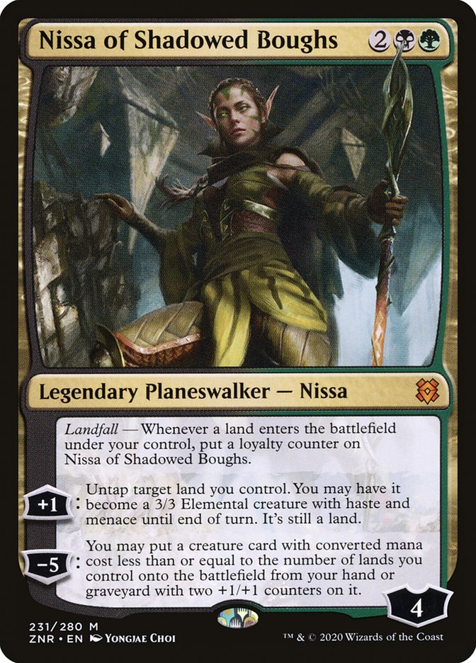 Nissa of Shadowed Boughs [Zendikar Rising] (ZNR 231)