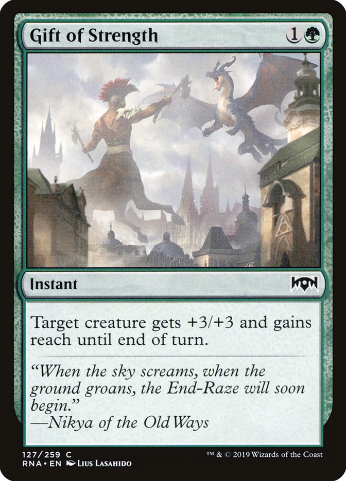 Gift of Strength [Ravnica Allegiance] (RNA 127)