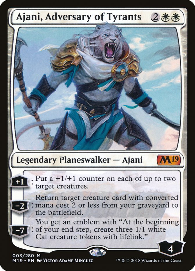 Ajani, Adversary of Tyrants [Core Set 2019] (M19 3)