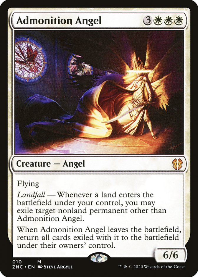 Admonition Angel [Zendikar Rising Commander] (ZNC 10)