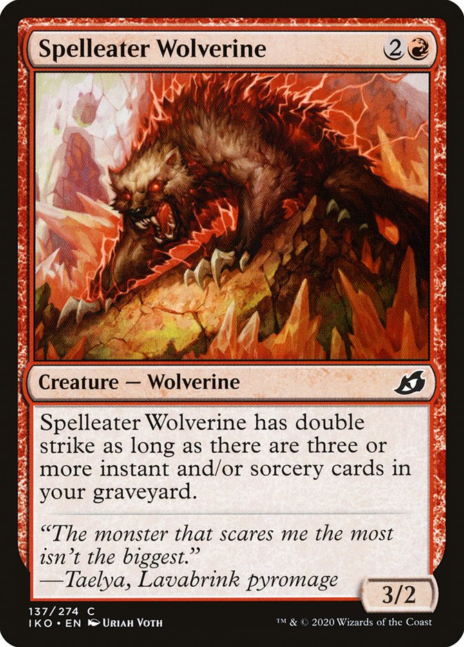 Spelleater Wolverine [Ikoria: Lair of Behemoths] (IKO 137)