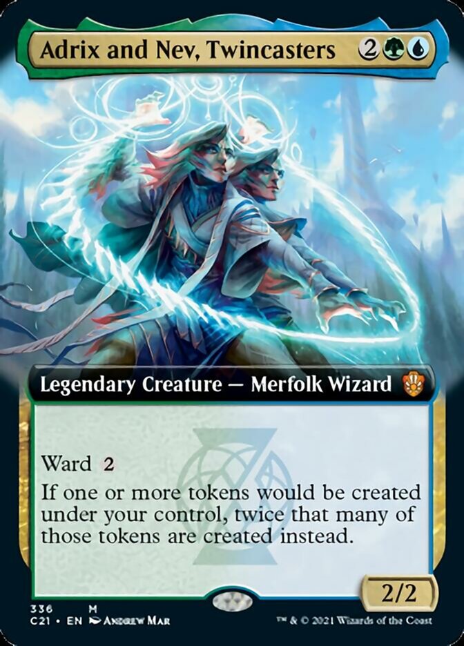 Adrix and Nev, Twincasters (Extended) [Commander 2021] (C21 336)