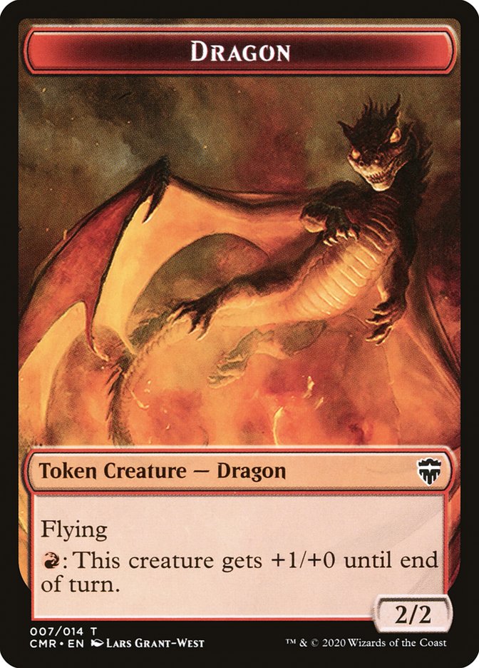 Dragon // Soldier Token [Commander Legends Tokens] (TCMR 7 // 2)