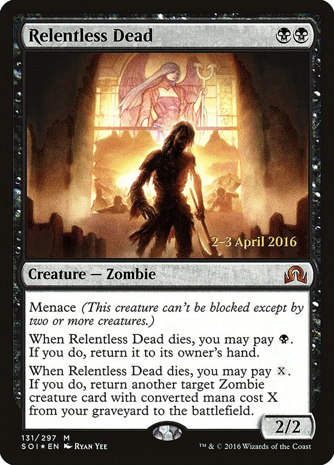 Relentless Dead [Shadows over Innistrad Prerelease Promos] (PSOI 131S)