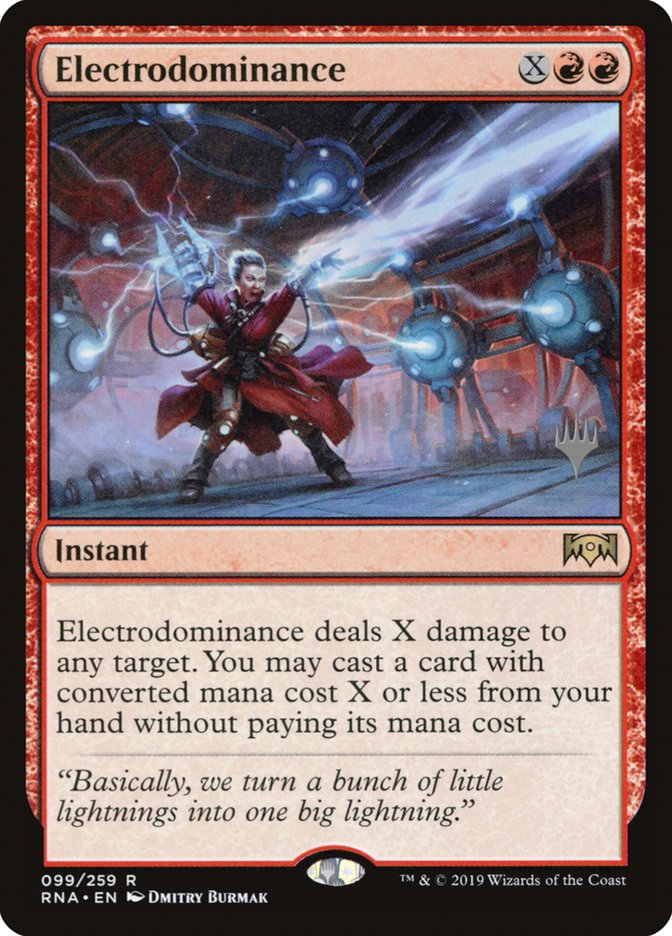 Electrodominance (Promo Pack) [Ravnica Allegiance Promos] (PRNA 99P)