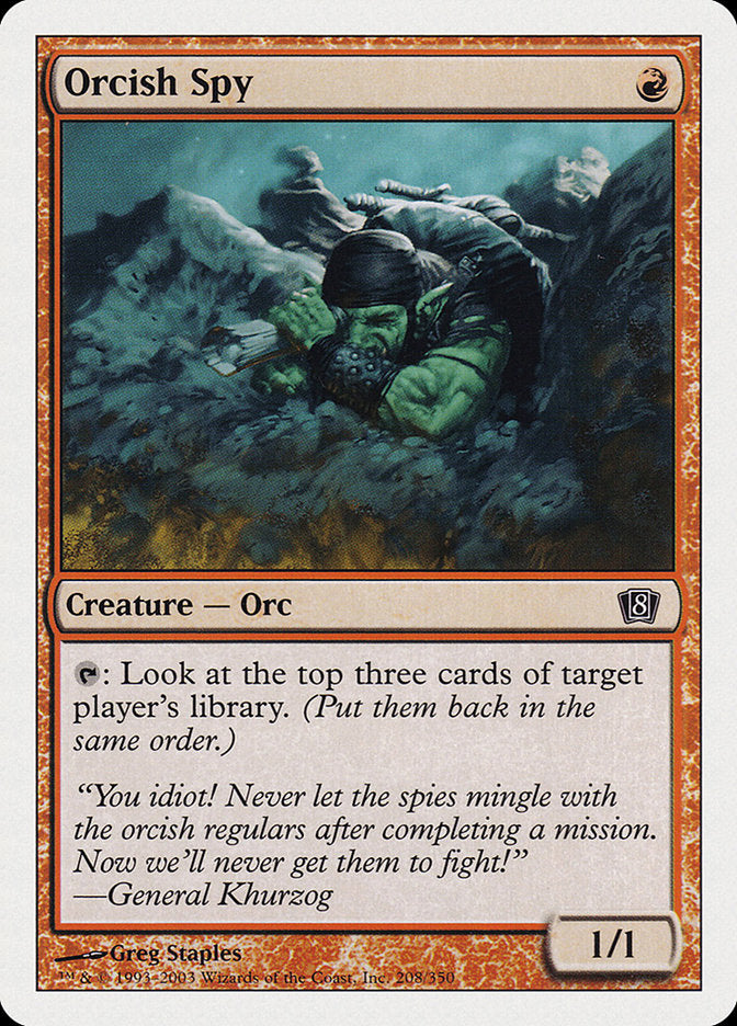 Orcish Spy [Eighth Edition] (8ED 208)