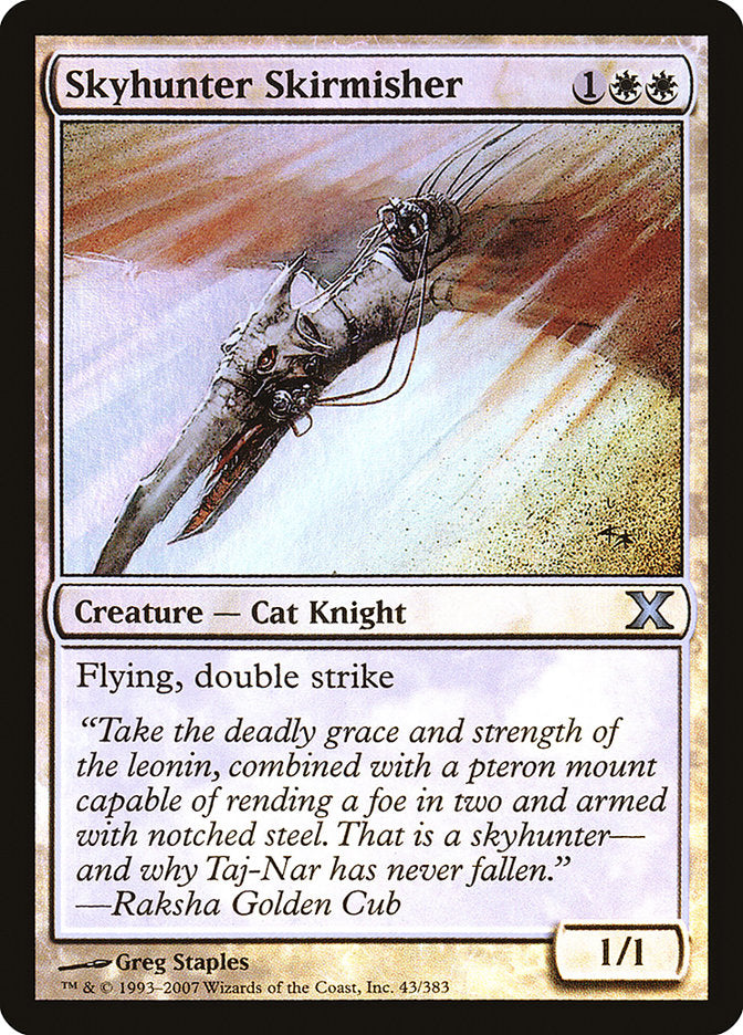 Skyhunter Skirmisher (Premium Foil) [Tenth Edition] (10E 43)