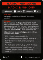 Magic & Minions (Magic Minigame) [Dungeons & Dragons: Adventures in the Forgotten Realms Minigame] (MAFR 3)