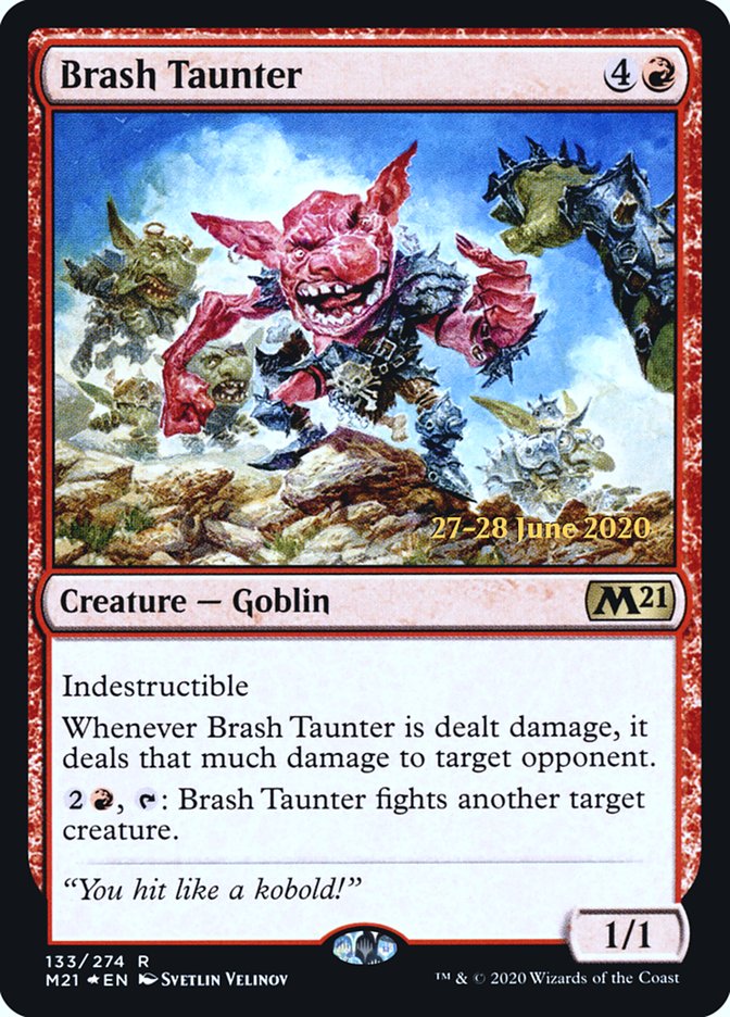 Brash Taunter  [Core Set 2021 Prerelease Promos] (PM21 133S)