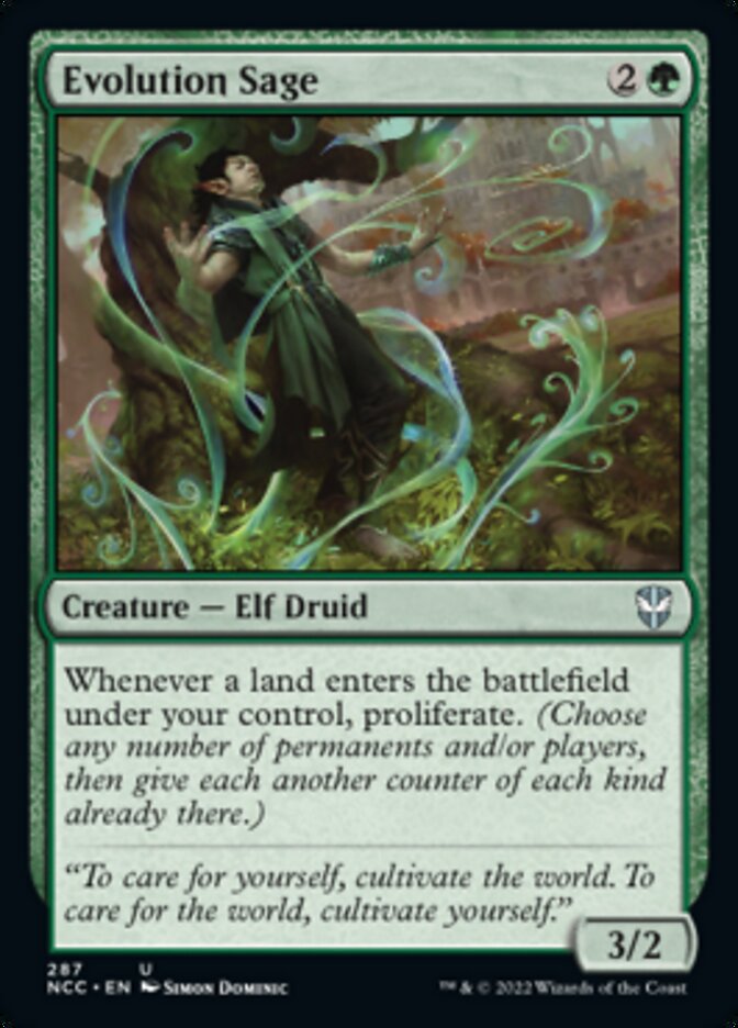 Evolution Sage [Streets of New Capenna Commander] (NCC 287)