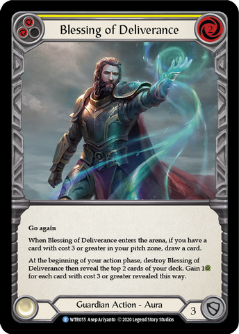 Blessing of Deliverance (Yellow) [WTR055] Unlimited Rainbow Foil