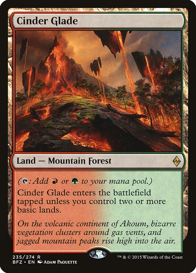 Cinder Glade [Battle for Zendikar] (BFZ 235)