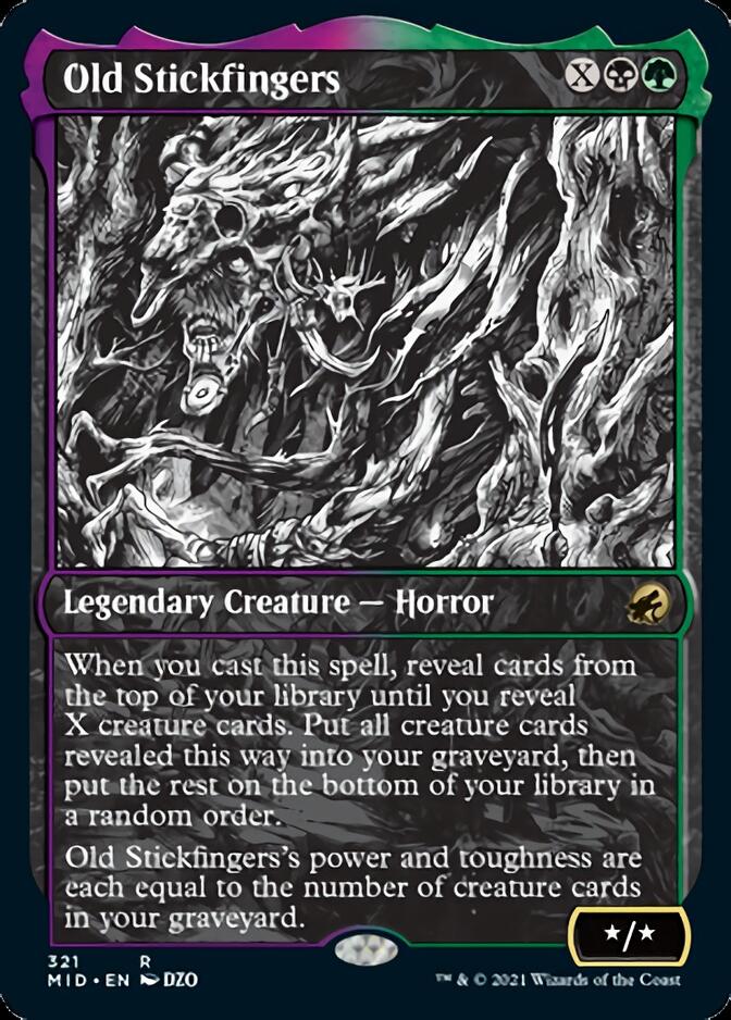 Old Stickfingers (Showcase Eternal Night) [Innistrad: Midnight Hunt] (MID 321)