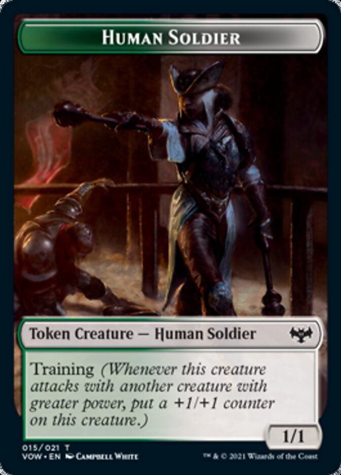 Insect // Human Soldier Double-sided Token [Innistrad: Crimson Vow Tokens] (TVOW 13)