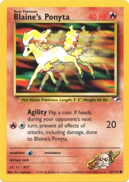 Blaine's Ponyta (63/132) [Gym Heroes]