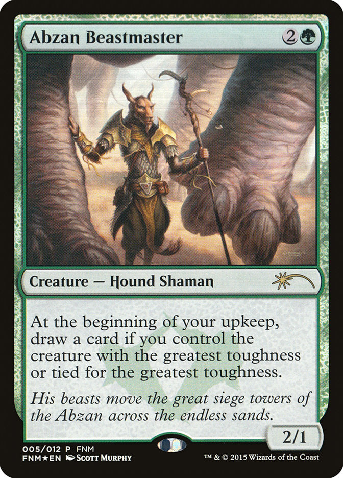 Abzan Beastmaster [Friday Night Magic 2015] (F15 5)