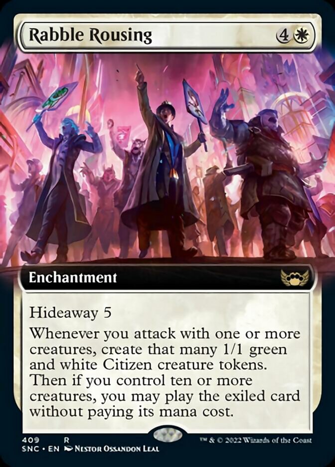 Rabble Rousing (Extended Art) [Streets of New Capenna] (SNC 409)