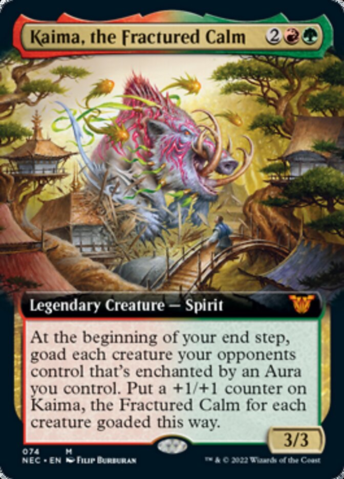 Kaima, the Fractured Calm (Extended) [Kamigawa: Neon Dynasty Commander] (NEC 74)