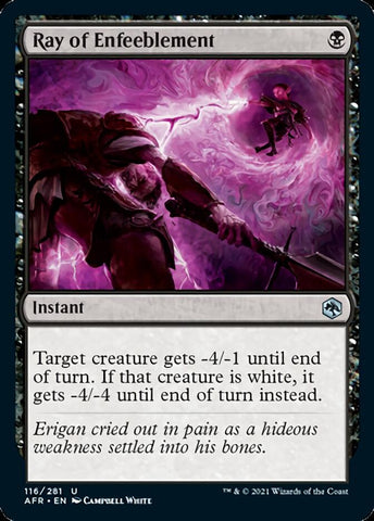 Ray of Enfeeblement [Dungeons & Dragons: Adventures in the Forgotten Realms] (AFR 116)
