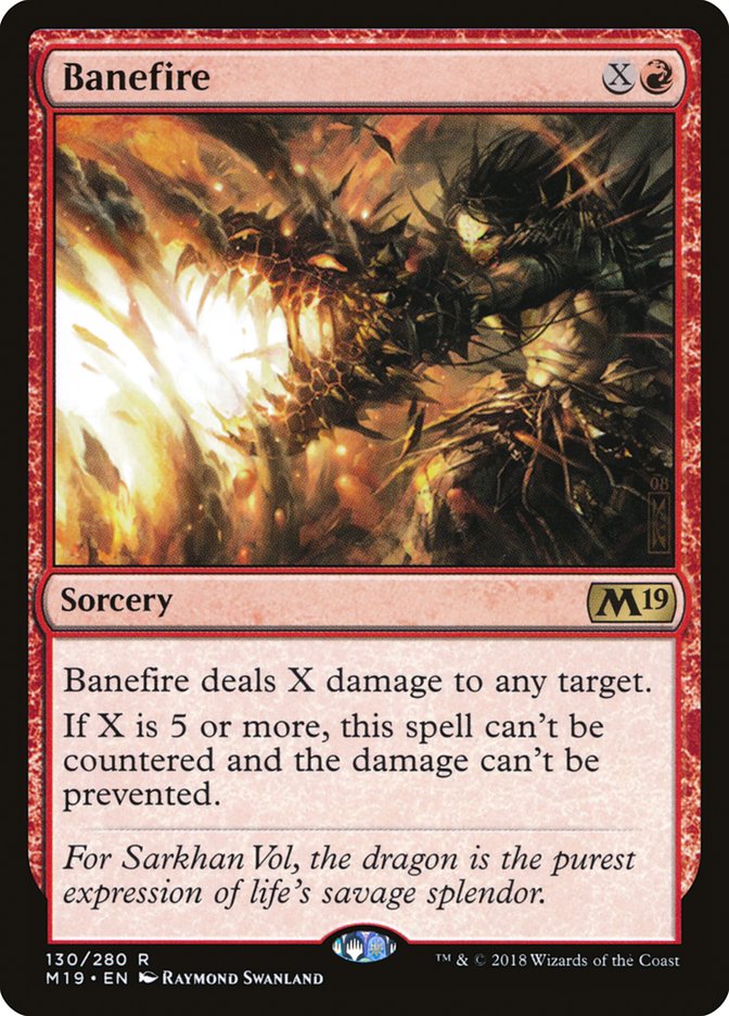 Banefire [Core Set 2019] (M19 130)