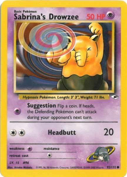 Sabrina's Drowzee (92/132) [Gym Heroes]