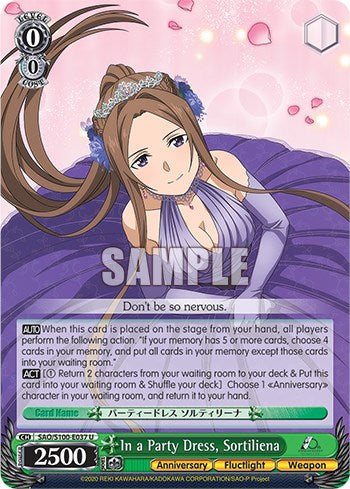 In a Party Dress, Sortiliena [Sword Art Online Animation 10th Anniversary]