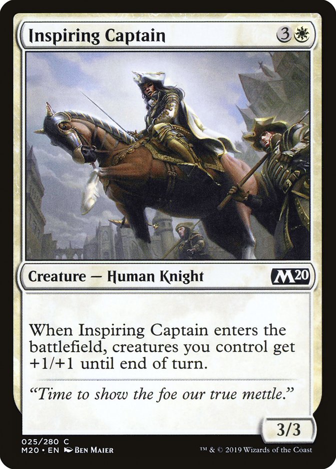 Inspiring Captain [Core Set 2020] (M20 25)