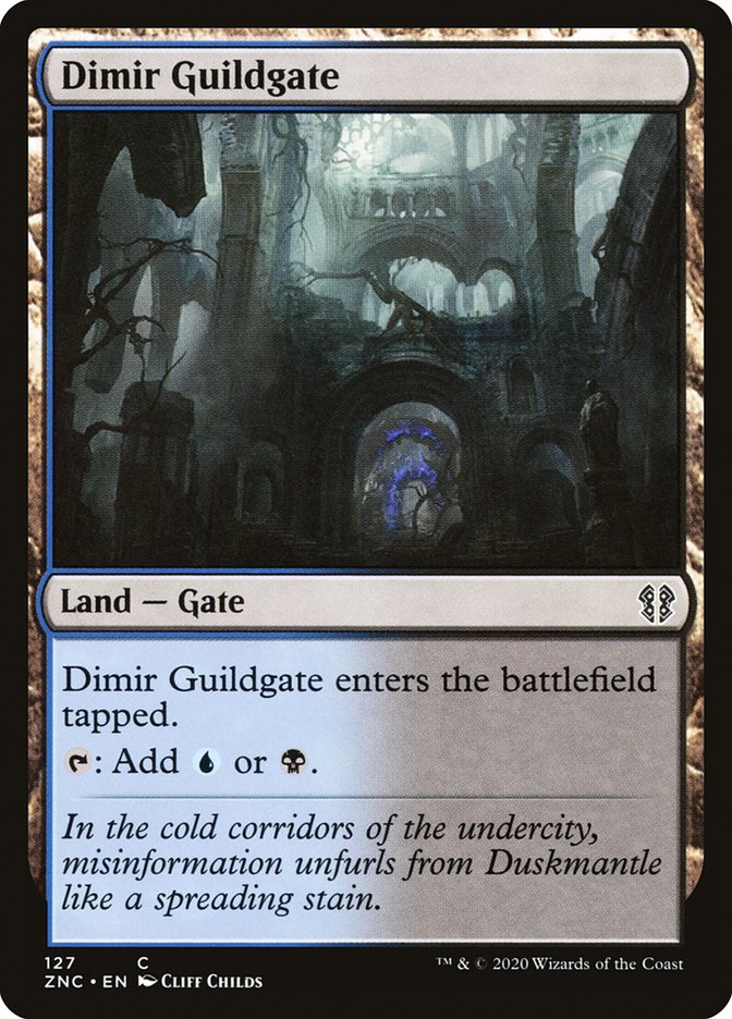 Dimir Guildgate [Zendikar Rising Commander] (ZNC 127)