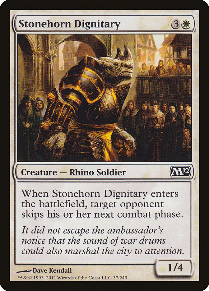 Stonehorn Dignitary [Magic 2012] (M12 37)