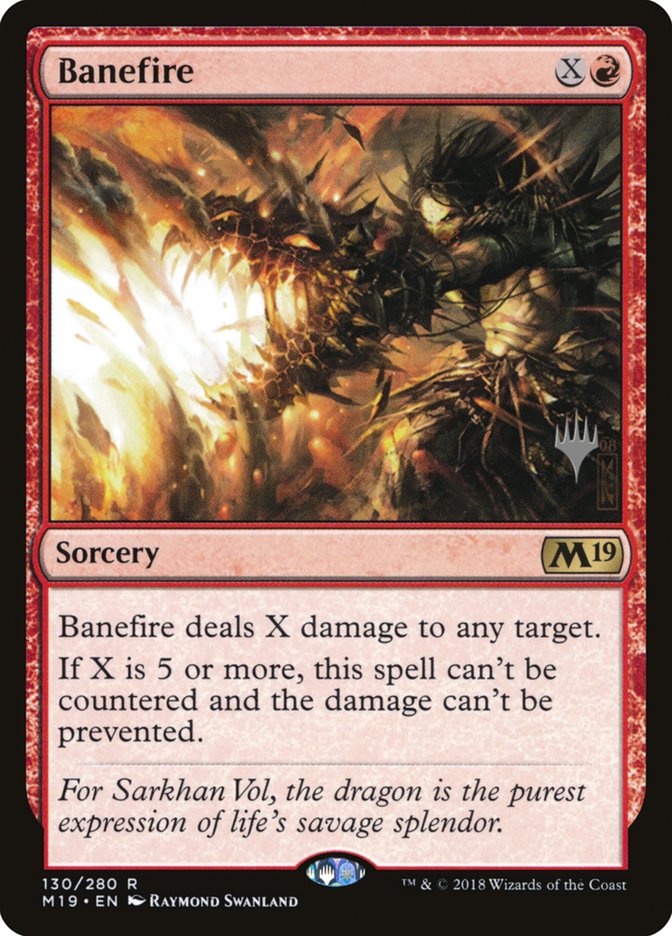 Banefire (Promo Pack) [Core Set 2019 Promos] (PM19 130P)