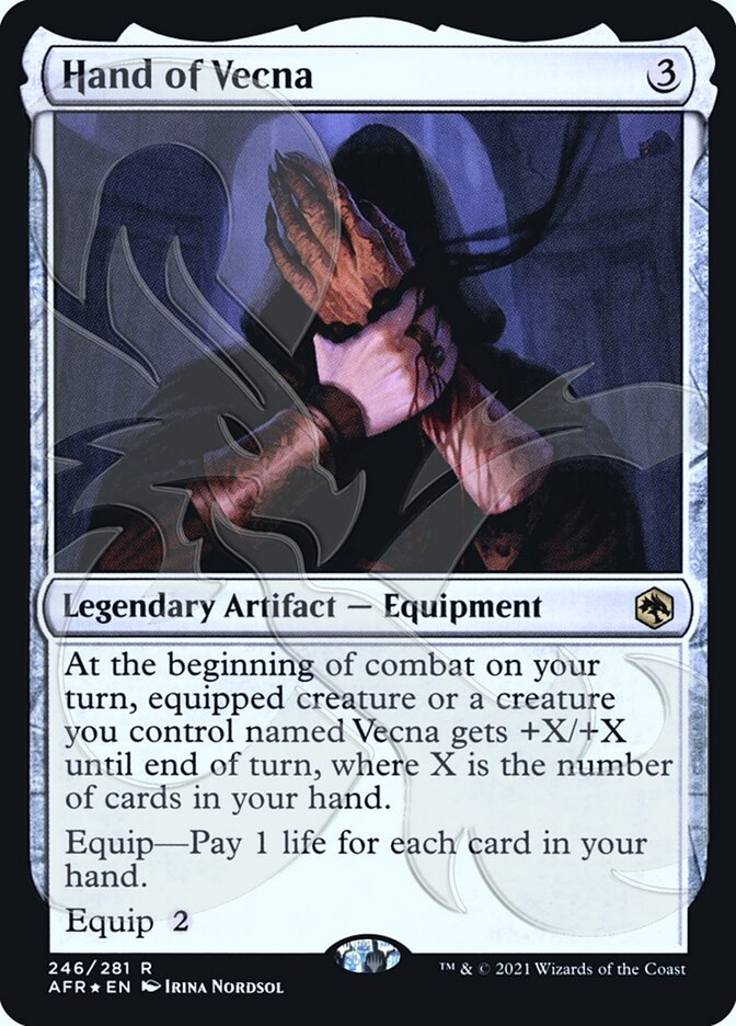 Hand of Vecna (Ampersand Promo) [Dungeons & Dragons: Adventures in the Forgotten Realms Promos] (PAFR 246A)