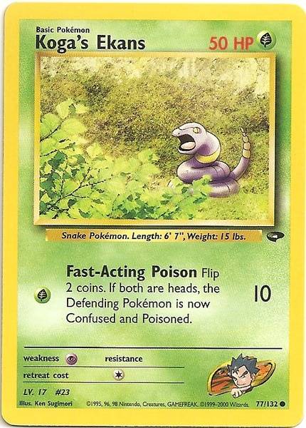 Koga's Ekans (77/132) [Gym Challenge]