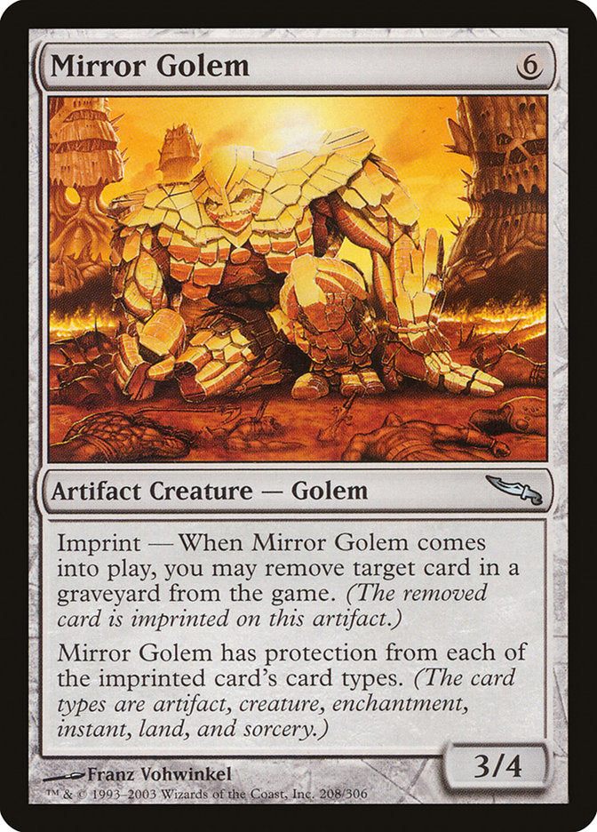 Mirror Golem [Mirrodin] (MRD 208)