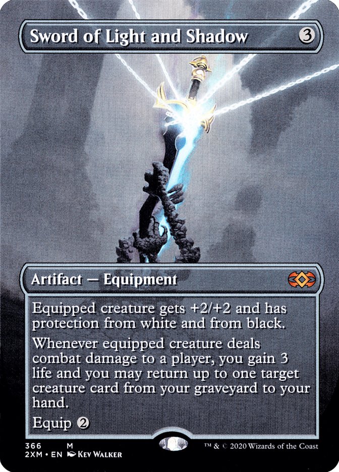 Sword of Light and Shadow (Borderless) [Double Masters] (2XM 366)