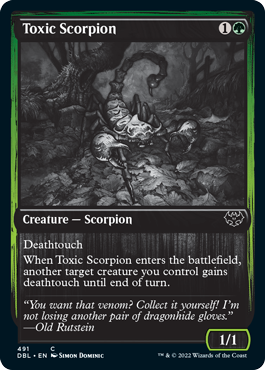 Toxic Scorpion [Innistrad: Double Feature] (DBL 491)