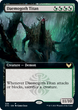Daemogoth Titan (Extended) [Strixhaven: School of Mages] (STX 339)