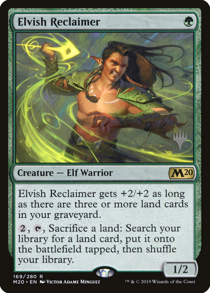 Elvish Reclaimer (Promo Pack) [Core Set 2020 Promos] (PM20 169P)