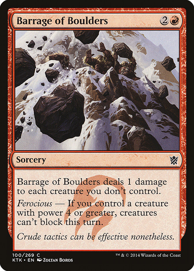 Barrage of Boulders [Khans of Tarkir] (KTK 100)