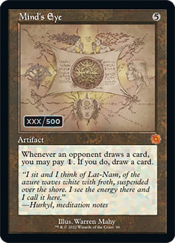 Mind's Eye (Schematic) (Serial Numbered) [The Brothers' War Retro Artifacts]