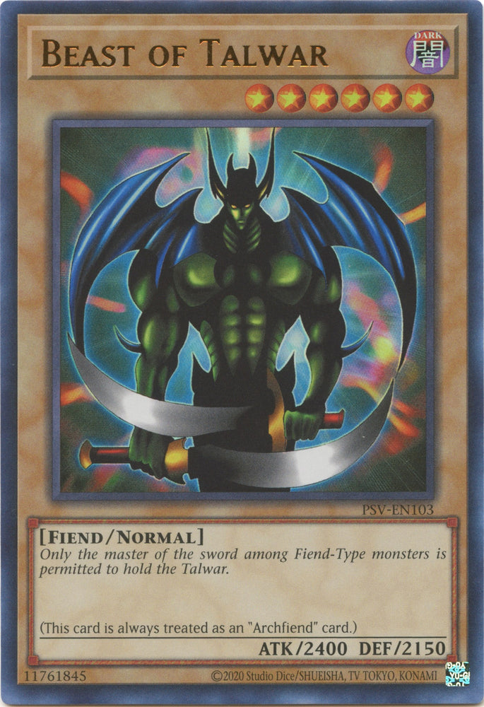 Beast of Talwar [PSV-EN103] Ultra Rare