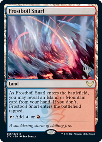 Frostboil Snarl (Promo Pack) [Strixhaven: School of Mages Promos] (PSTX 265)