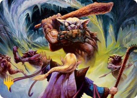 Den of the Bugbear (Dungeon Module) Art Card (Gold-Stamped Signature) [Dungeons & Dragons: Adventures in the Forgotten Realms Art Series] (AAFR 34)