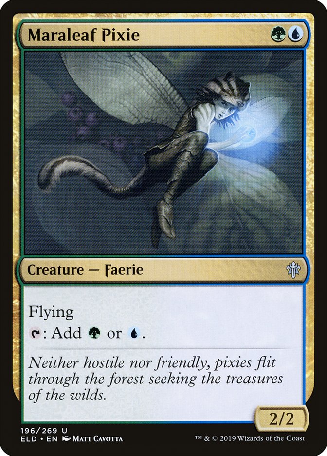 Maraleaf Pixie [Throne of Eldraine] (ELD 196)