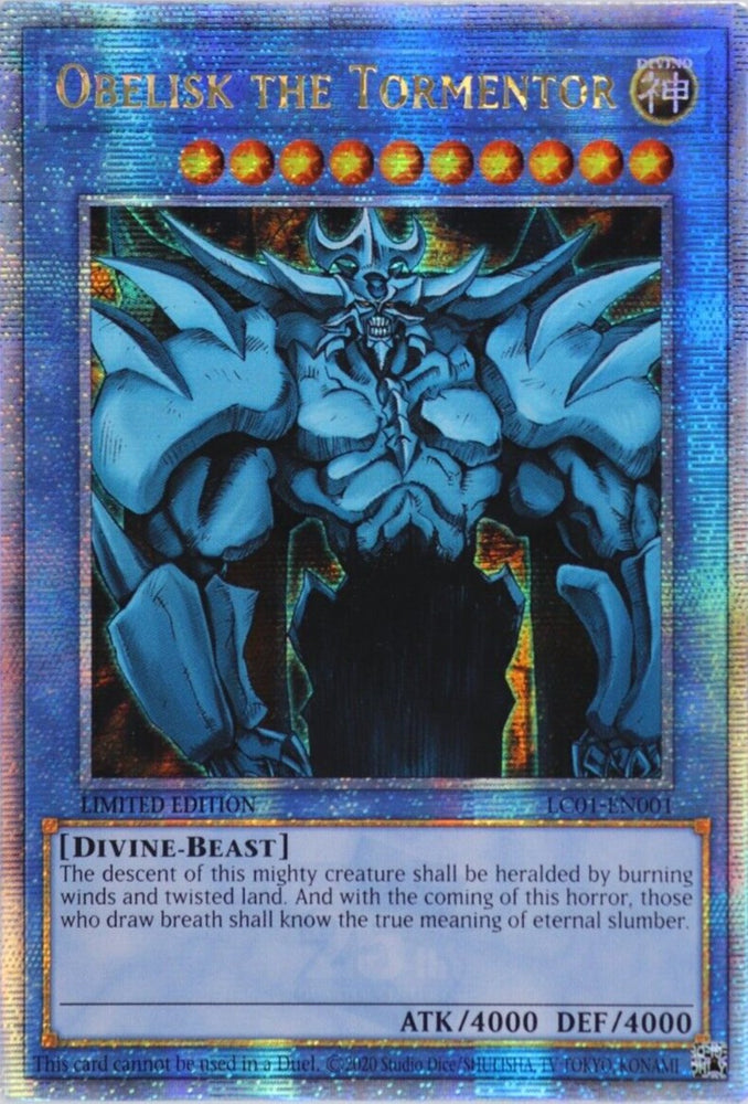 Obelisk the Tormentor Quarter Century Secret Rare