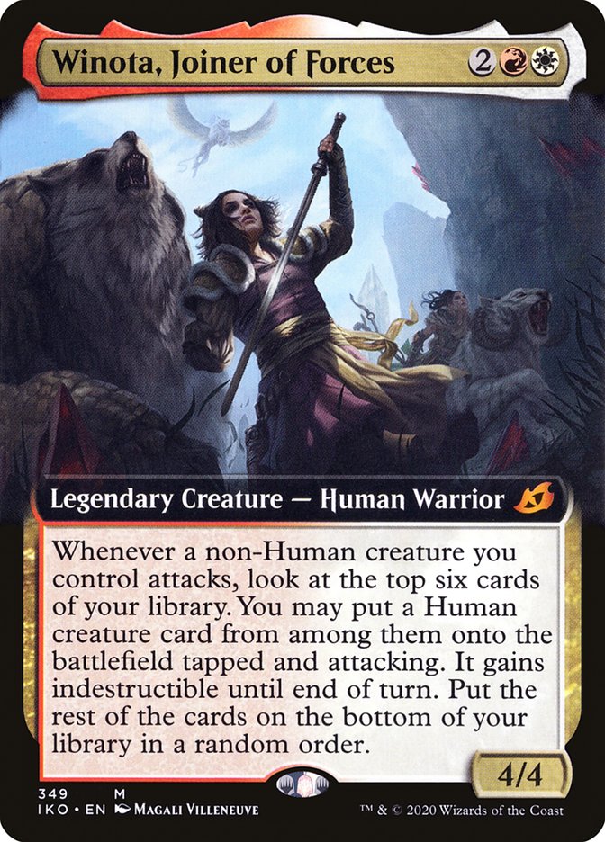 Winota, Joiner of Forces (Extended Art) [Ikoria: Lair of Behemoths] (IKO 349)
